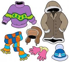 cartoon cold weather clothing