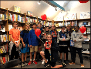 DVA students at the red ballon book store