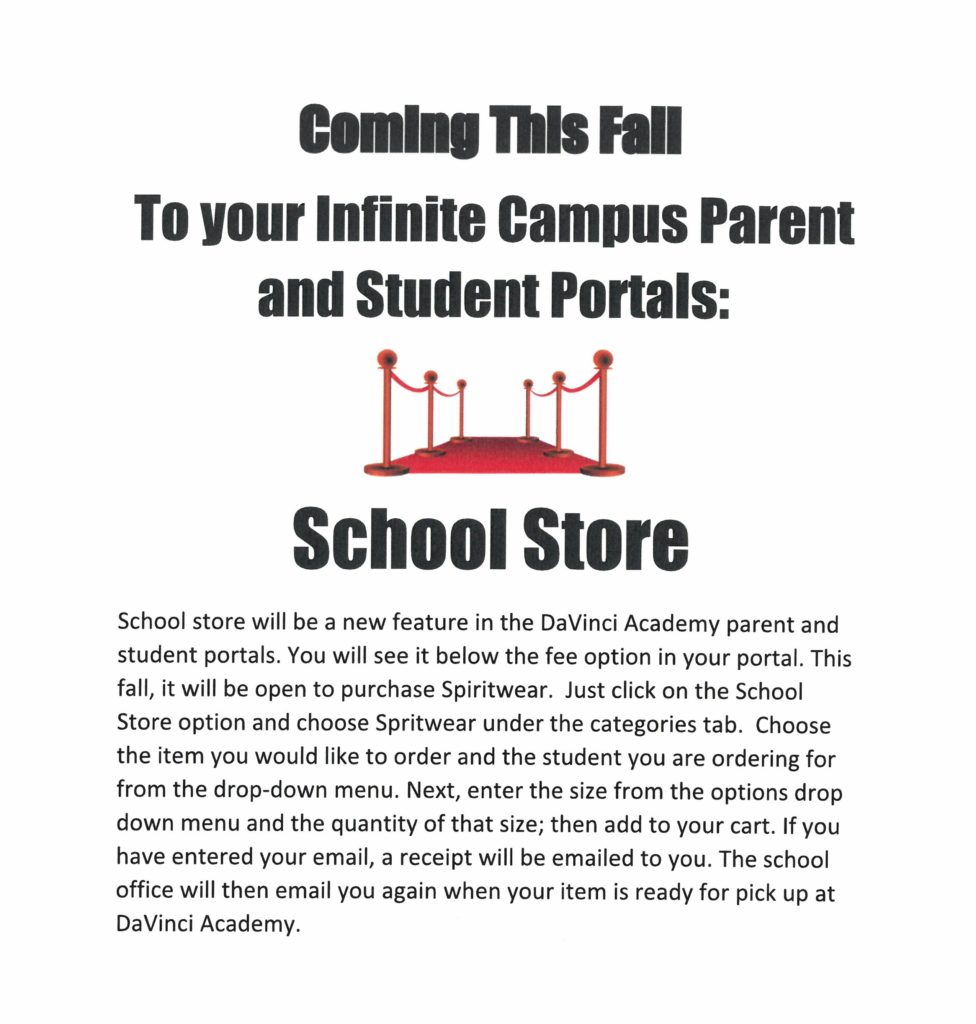 School Store flyer