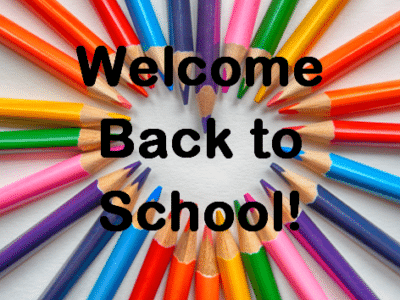 clip art: welcome back to school