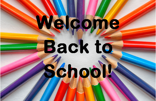clip art: welcome back to school