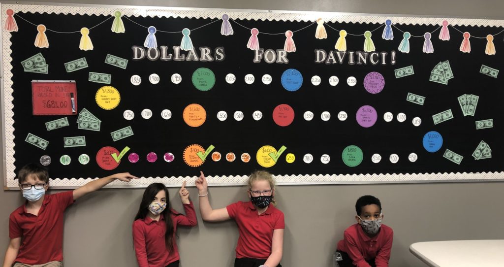 Third grade is having a blast earning money for Dollars for DaVinci!